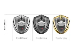 Toyota Metal Domed Emblem Racing Style Glossy Domed
